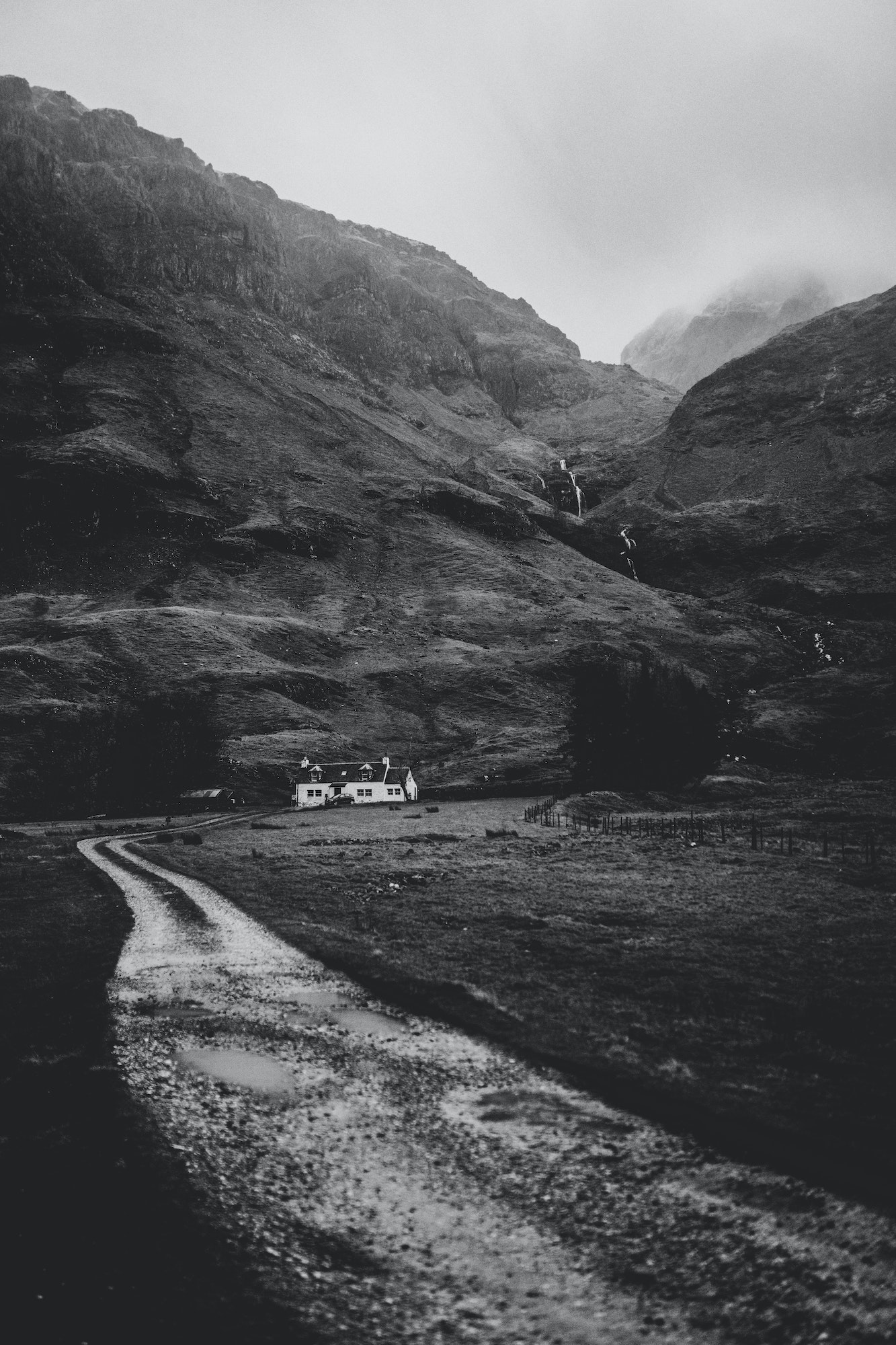White house at Glen Etive